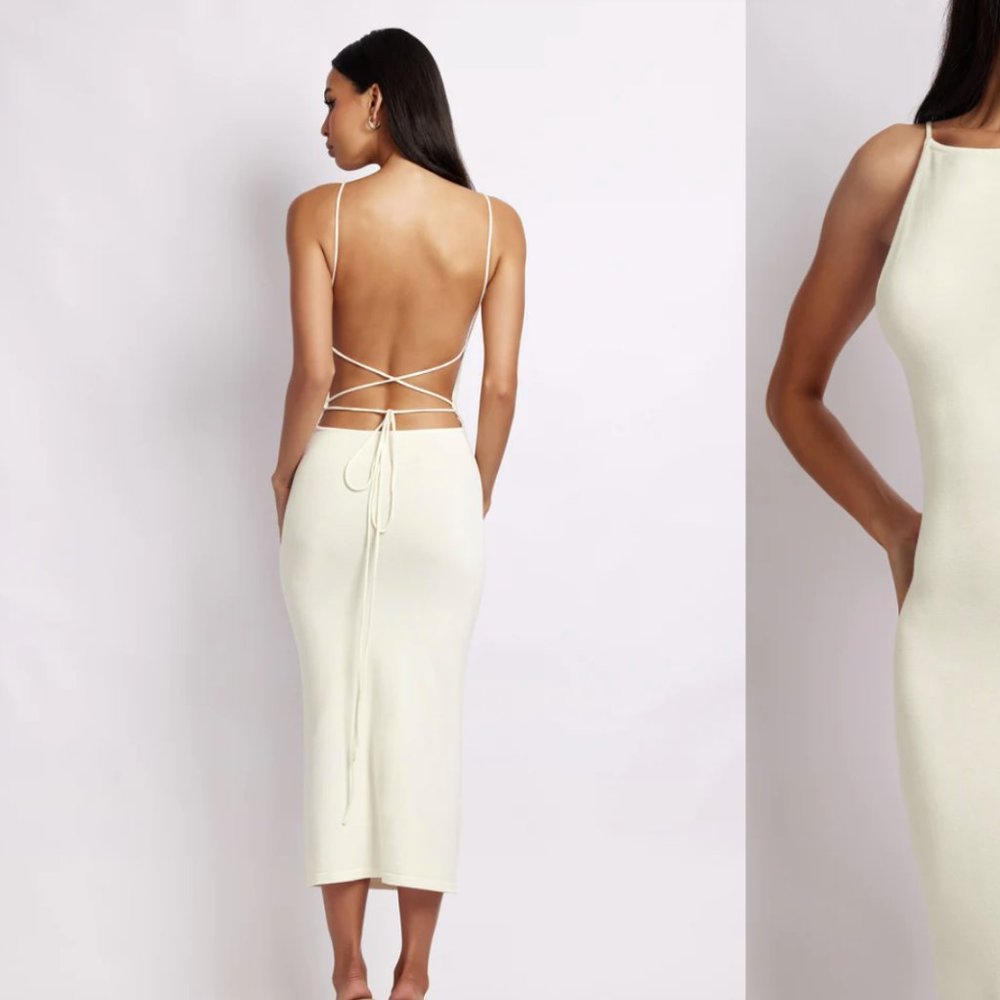 Meshki Midi While Dress